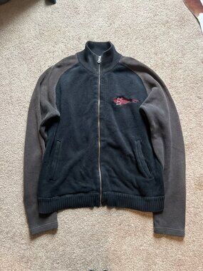Vintage 2000s Harley Davidson Men’s Full‎ Zip Motorcycle Fleece Jacket